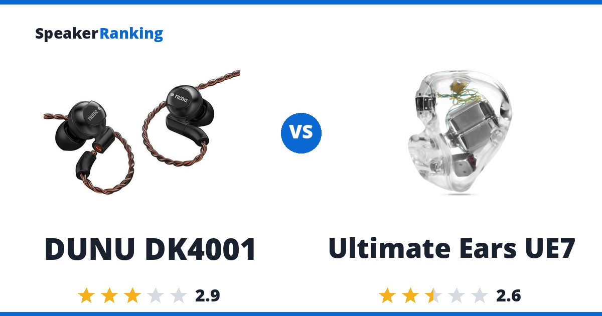DUNU DK4001 vs Ultimate Ears UE7