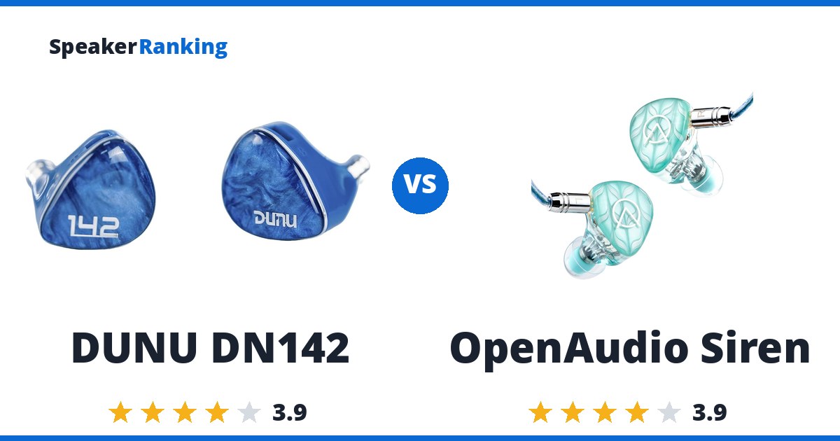 DUNU DN142 vs OpenAudio Siren