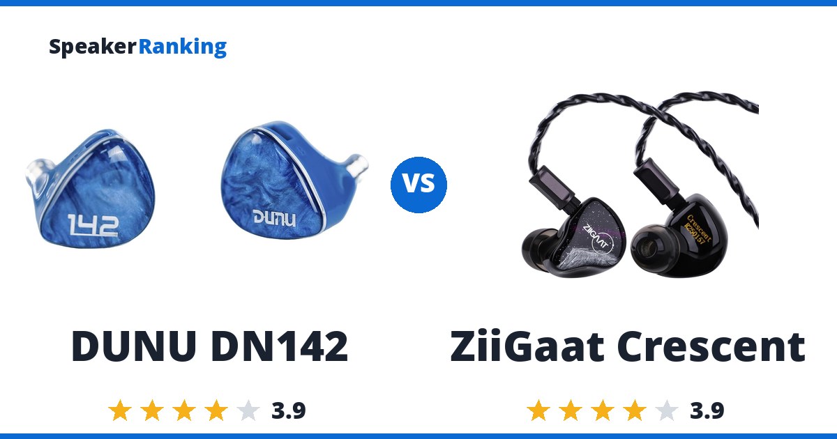 DUNU DN142 vs ZiiGaat Crescent