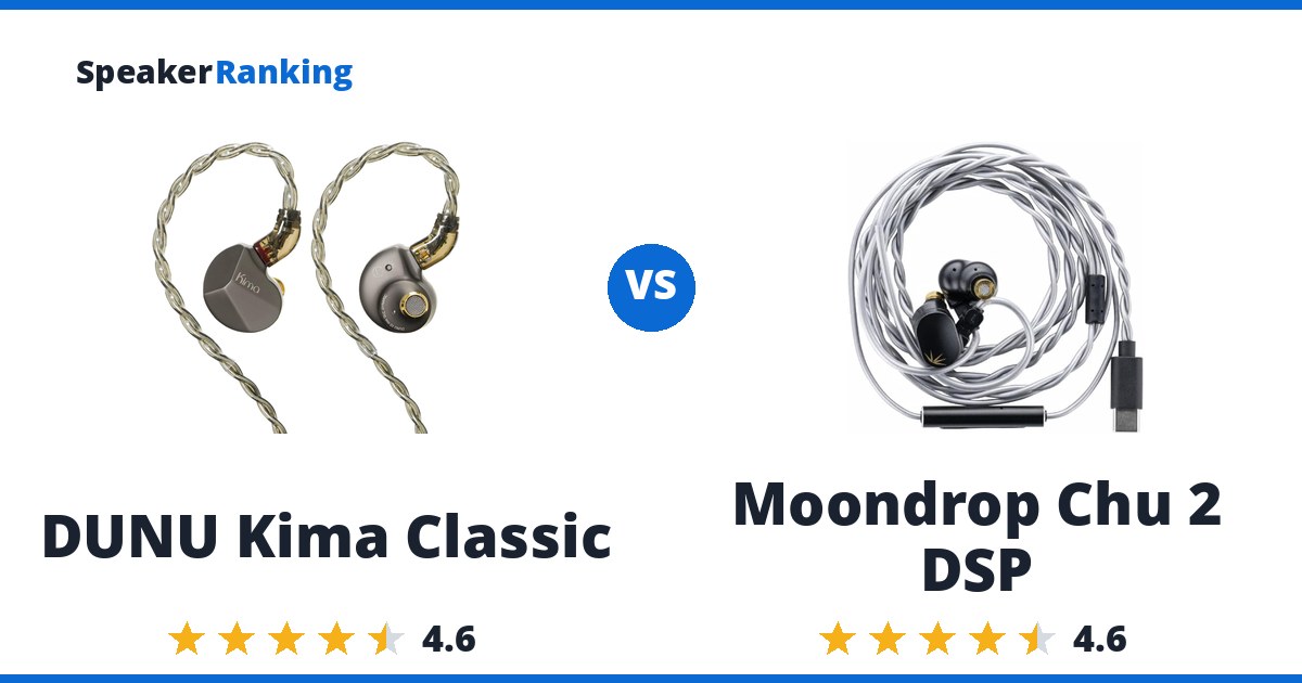 DUNU Kima Classic vs Moondrop Chu 2 DSP