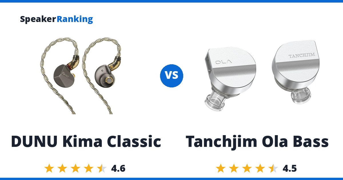 DUNU Kima Classic vs Tanchjim Ola Bass