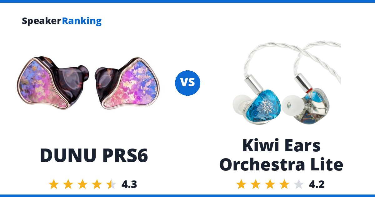 DUNU PRS6 vs Kiwi Ears Orchestra Lite