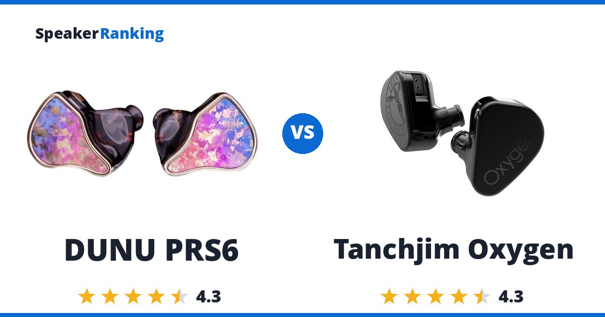DUNU PRS6 vs Tanchjim Oxygen
