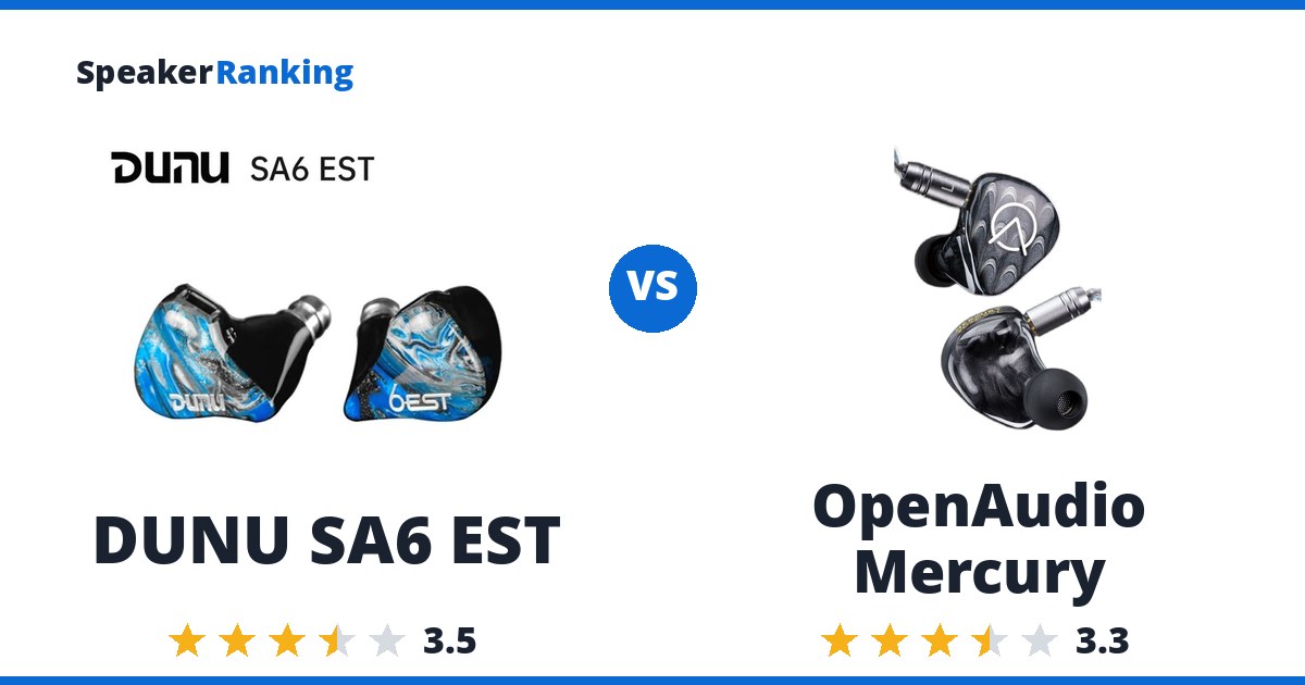 DUNU SA6 EST vs OpenAudio Mercury