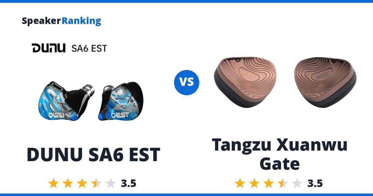 DUNU SA6 EST vs Tangzu Xuanwu Gate