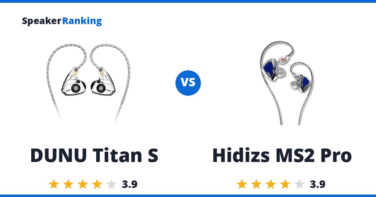 DUNU Titan S vs Hidizs MS2 Pro
