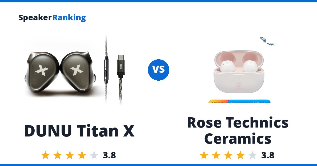 DUNU Titan X vs Rose Technics Ceramics