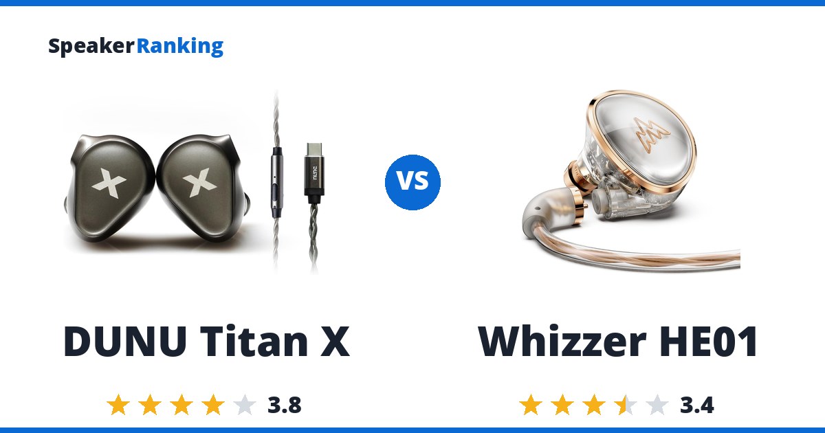 DUNU Titan X vs Whizzer HE01