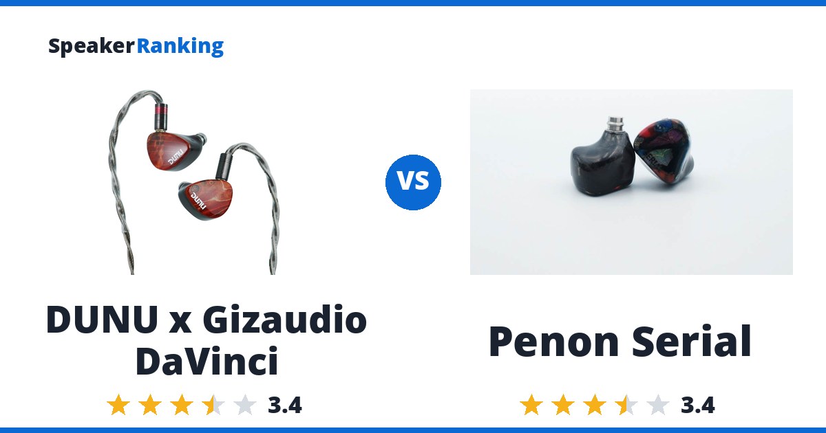 DUNU x Gizaudio DaVinci vs Penon Serial