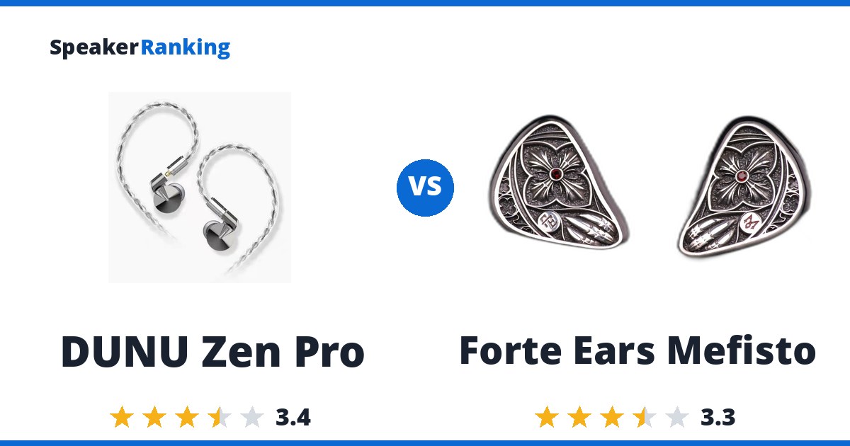 DUNU Zen Pro vs Forte Ears Mefisto
