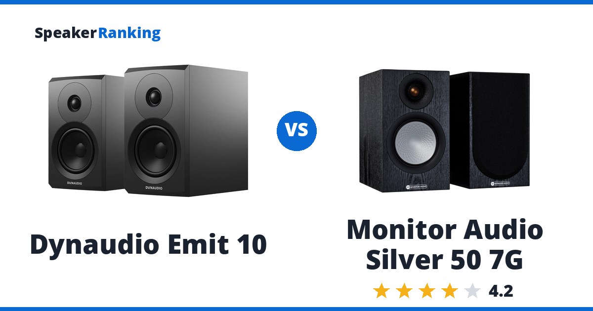 Dynaudio Emit 10 vs Monitor Audio Silver 50 7G