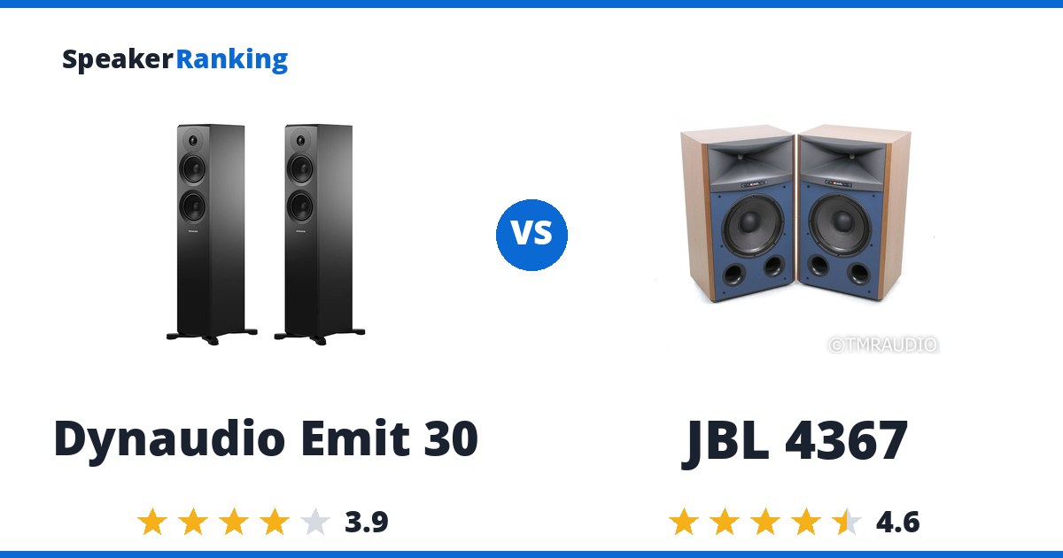 Dynaudio Emit 30 vs JBL 4367