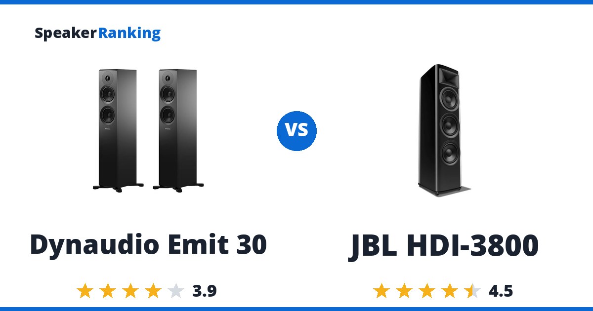 Dynaudio Emit 30 vs JBL HDI-3800
