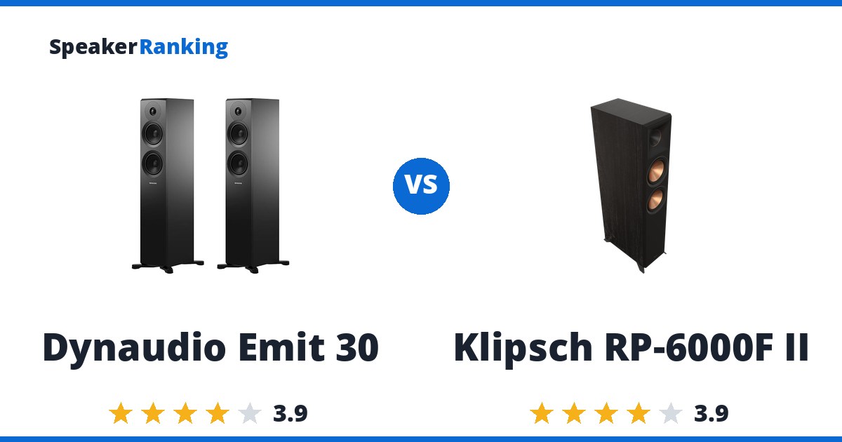 Dynaudio Emit 30 vs Klipsch RP-6000F II