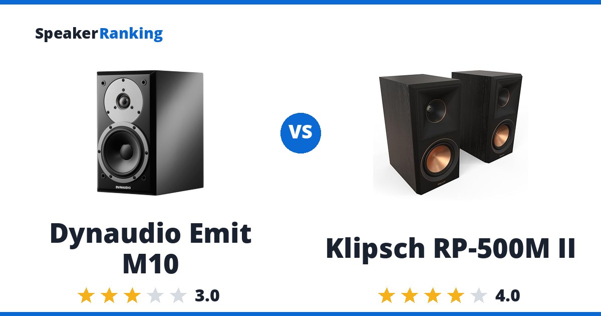 Dynaudio Emit M10 vs Klipsch RP-500M II