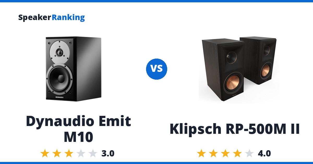Dynaudio Emit M10 vs Klipsch RP-500M II