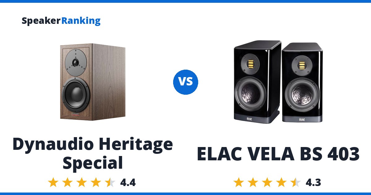 Dynaudio Heritage Special vs ELAC VELA BS 403
