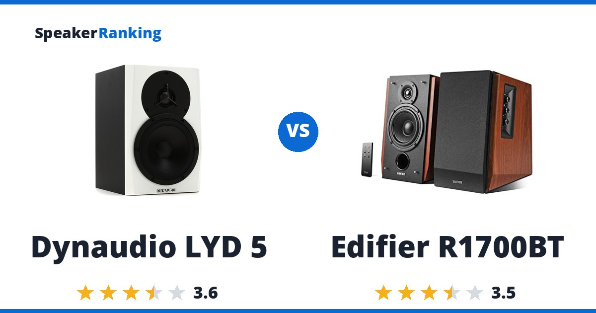 Dynaudio LYD 5 vs Edifier R1700BT