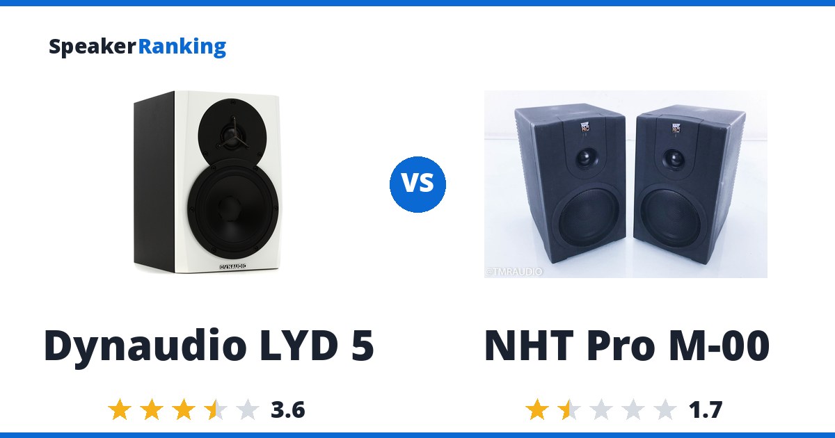 Dynaudio LYD 5 vs NHT Pro M-00