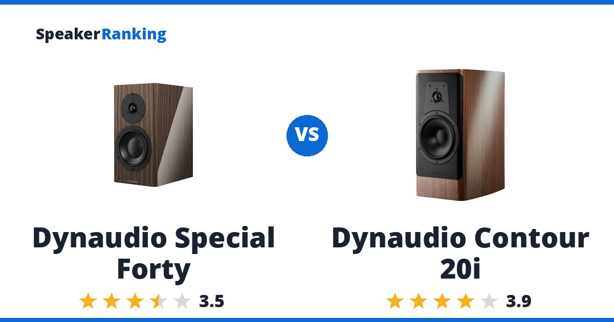 Dynaudio Special Forty vs Dynaudio Contour 20i