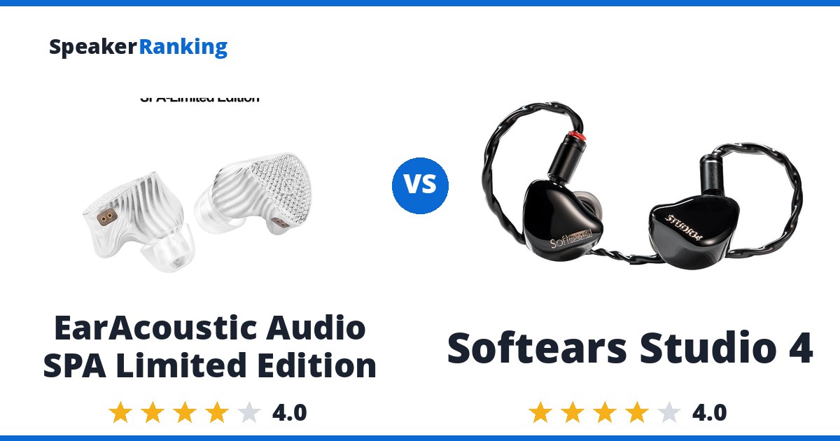EarAcoustic Audio SPA Limited Edition vs Softears Studio 4