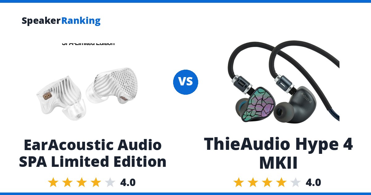 EarAcoustic Audio SPA Limited Edition vs ThieAudio Hype 4 MKII