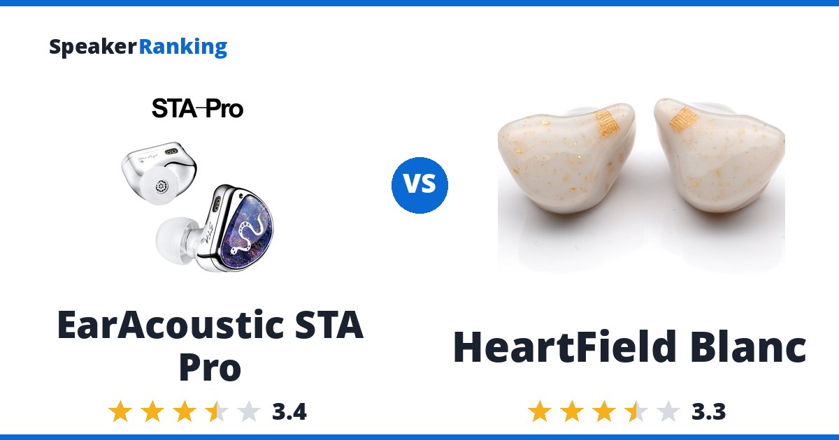 EarAcoustic STA Pro vs HeartField Blanc