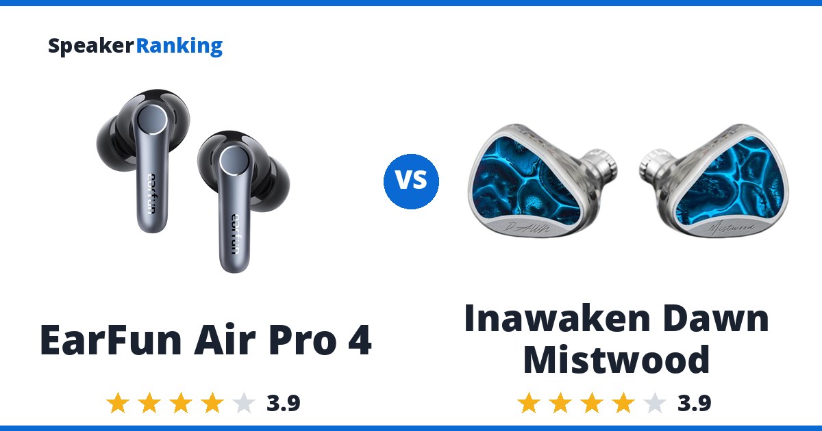 EarFun Air Pro 4 vs Inawaken Dawn Mistwood