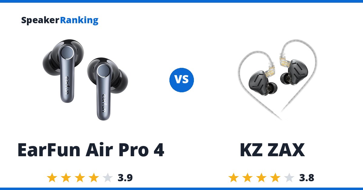 EarFun Air Pro 4 vs KZ ZAX