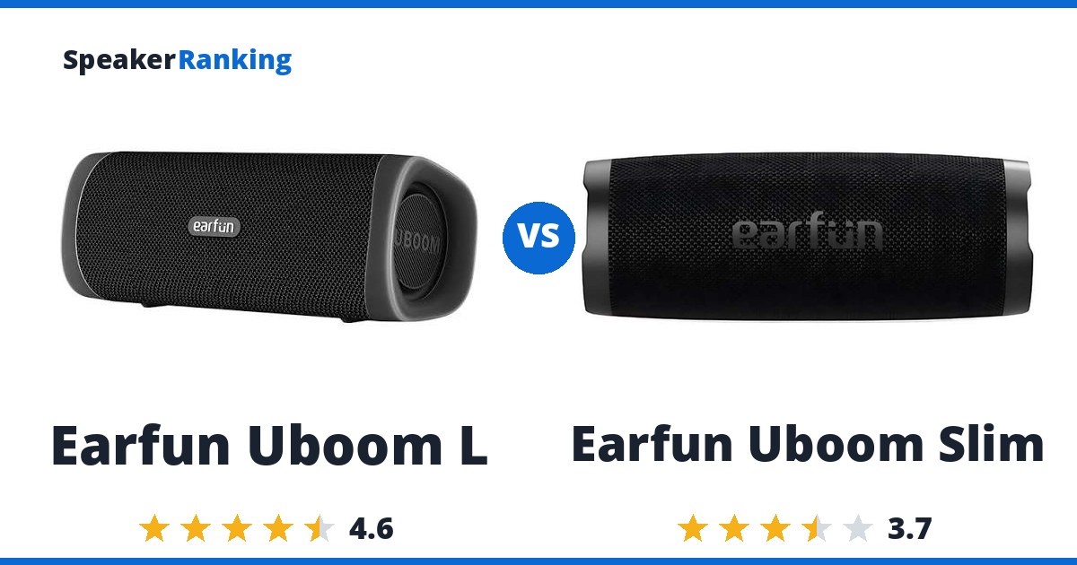 Earfun Uboom L vs Earfun Uboom Slim