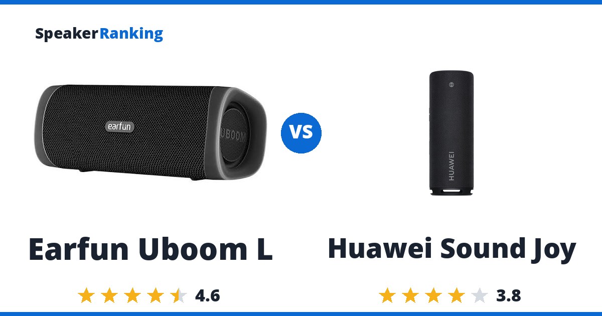 Earfun Uboom L vs Huawei Sound Joy