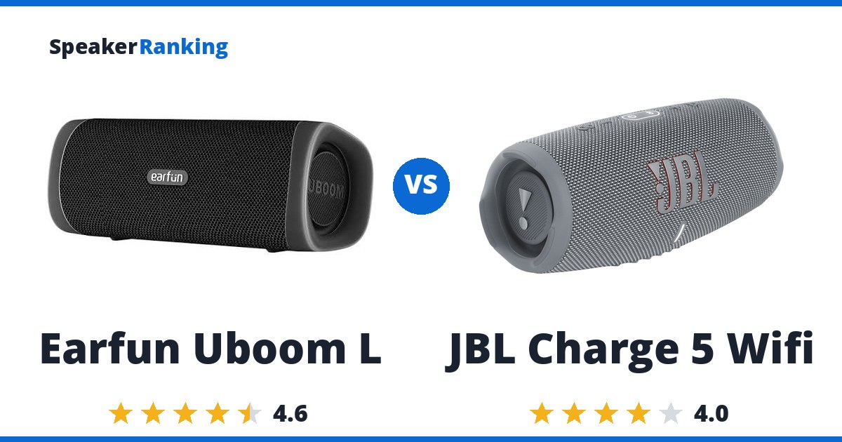 Earfun Uboom L vs JBL Charge 5 Wifi