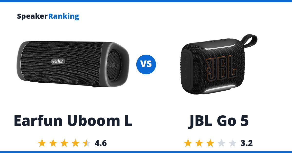 Earfun Uboom L vs JBL Go 5