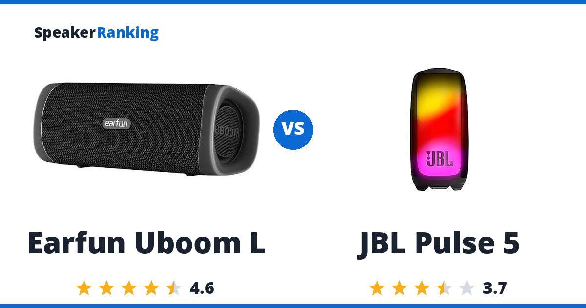 Earfun Uboom L vs JBL Pulse 5
