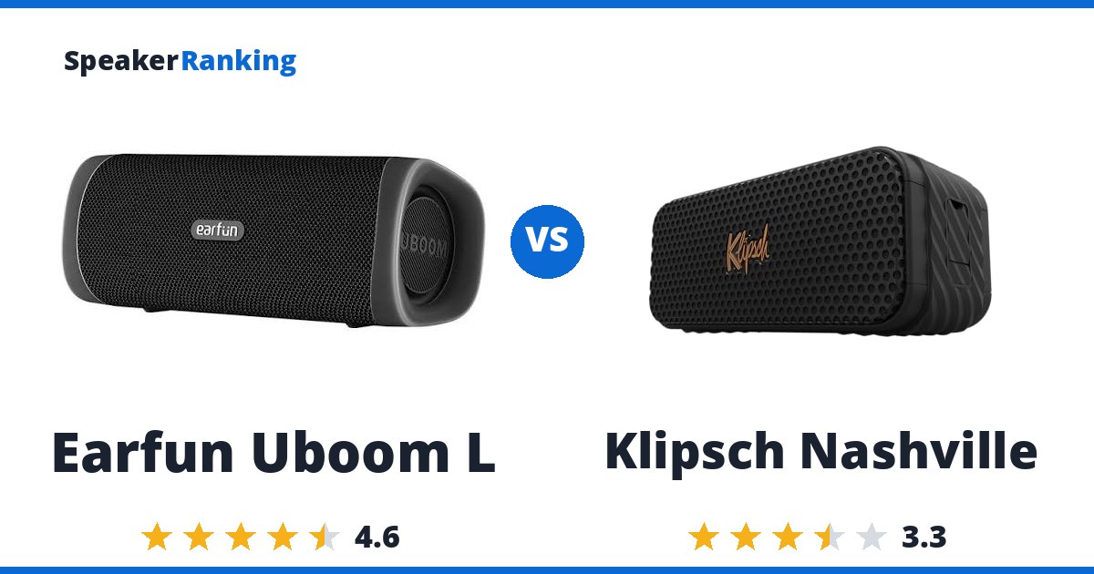 Earfun Uboom L vs Klipsch Nashville