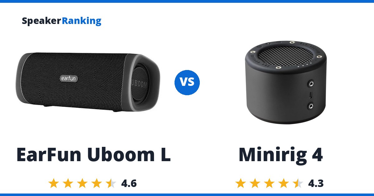 EarFun Uboom L vs Minirig 4