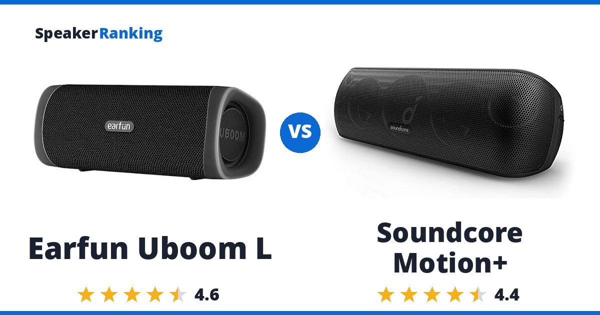 Earfun Uboom L vs Soundcore Motion+
