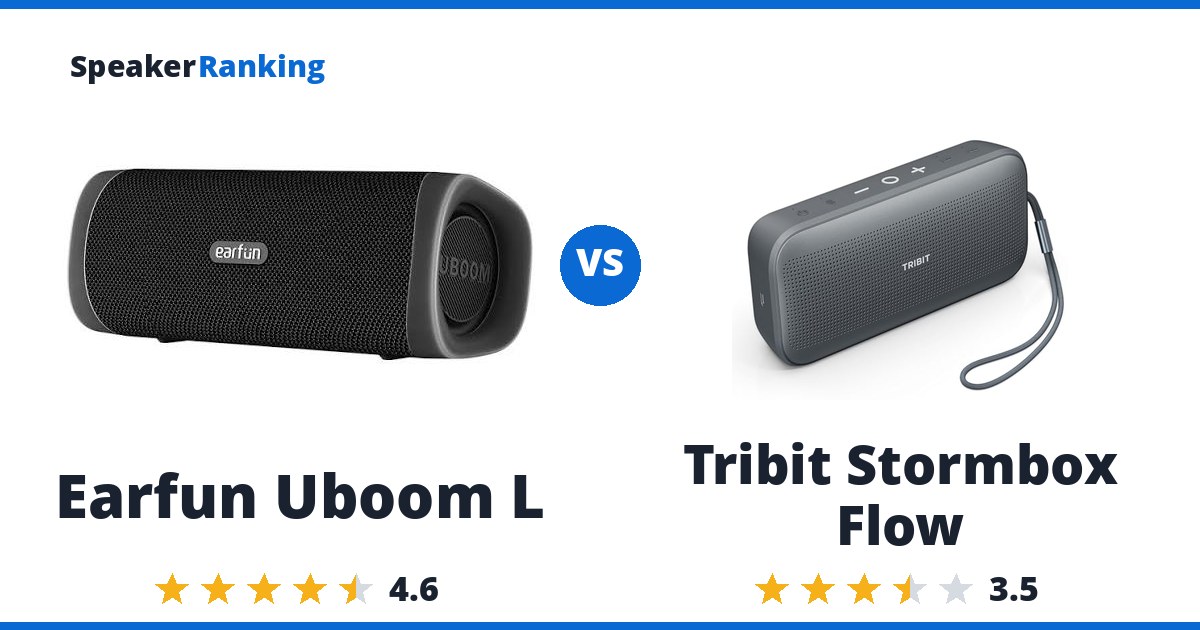 Earfun Uboom L vs Tribit Stormbox Flow