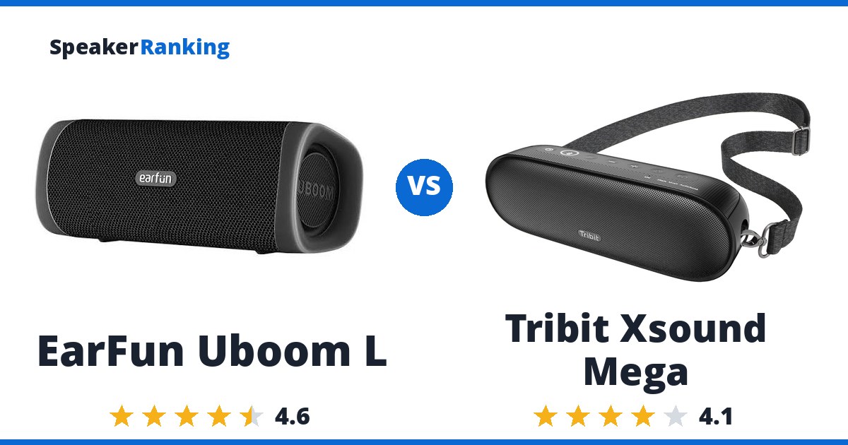 EarFun Uboom L vs Tribit Xsound Mega
