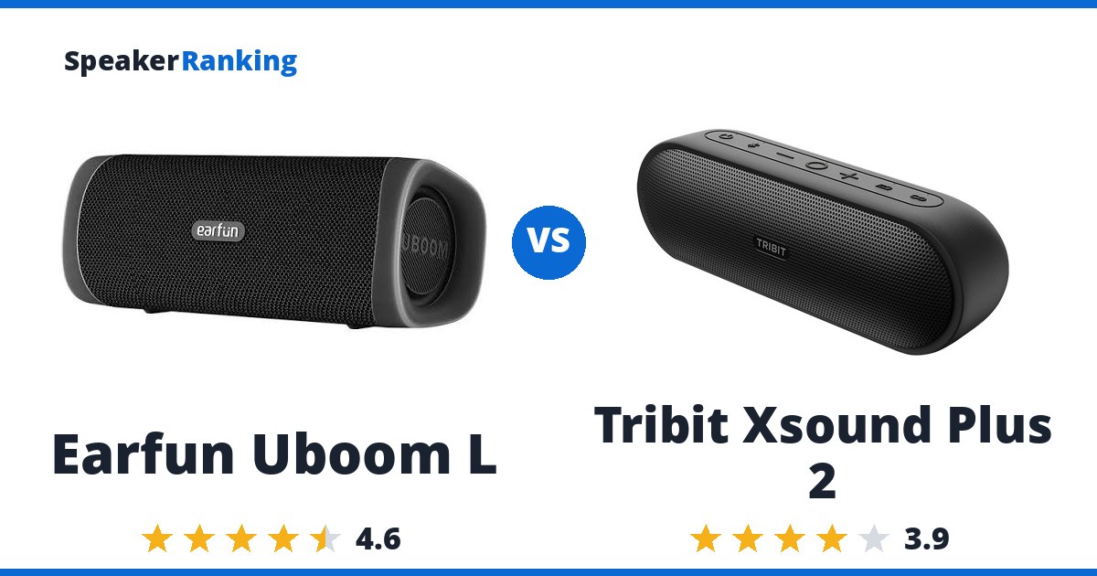 Earfun Uboom L vs Tribit Xsound Plus 2