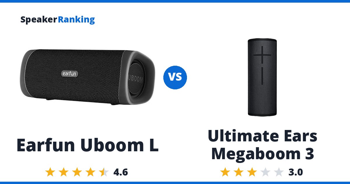 Earfun Uboom L vs Ultimate Ears Megaboom 3