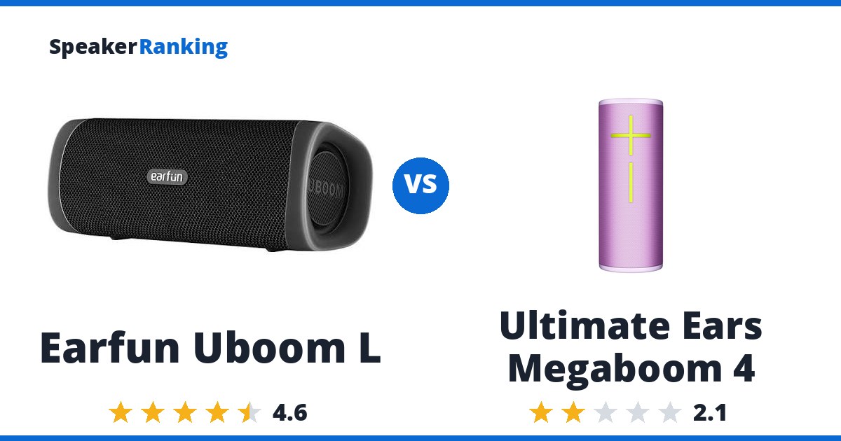Earfun Uboom L vs Ultimate Ears Megaboom 4