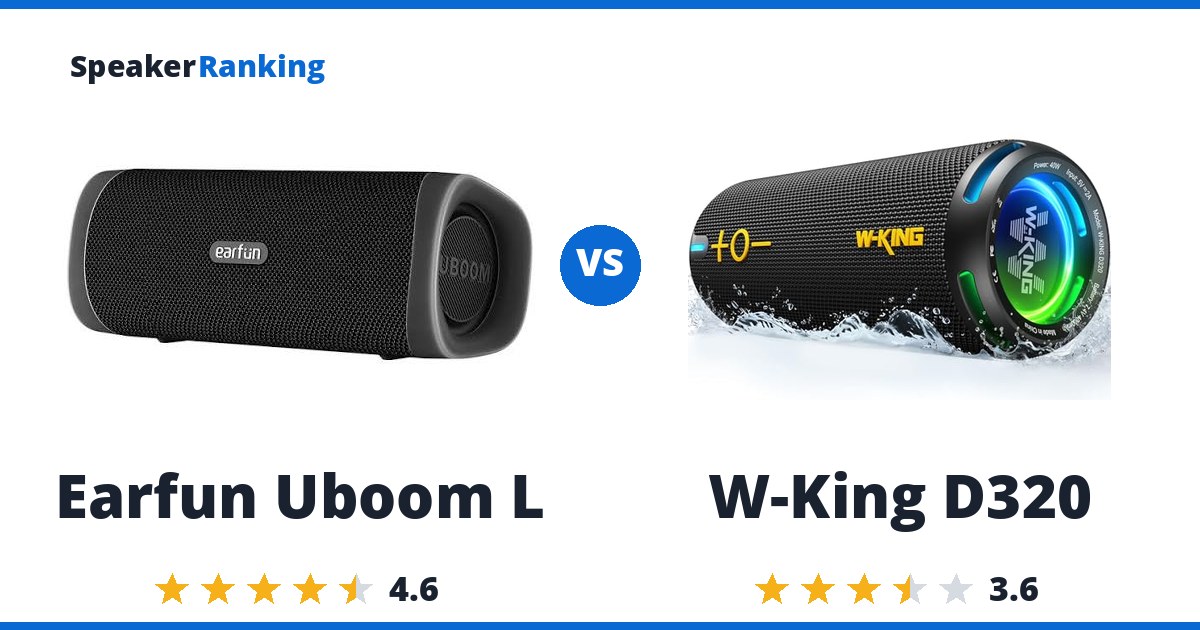 Earfun Uboom L vs W-King D320