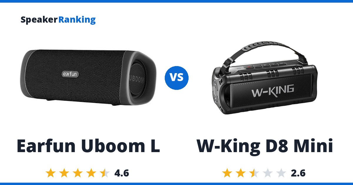 Earfun Uboom L vs W-King D8 Mini