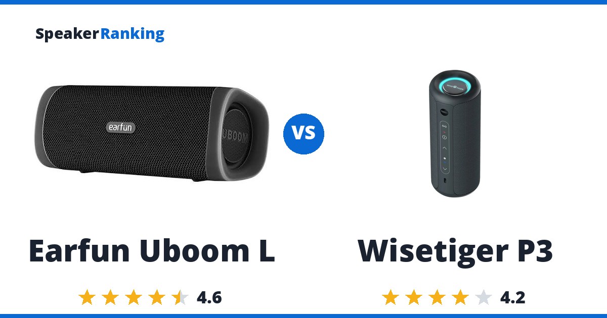 Earfun Uboom L vs Wisetiger P3