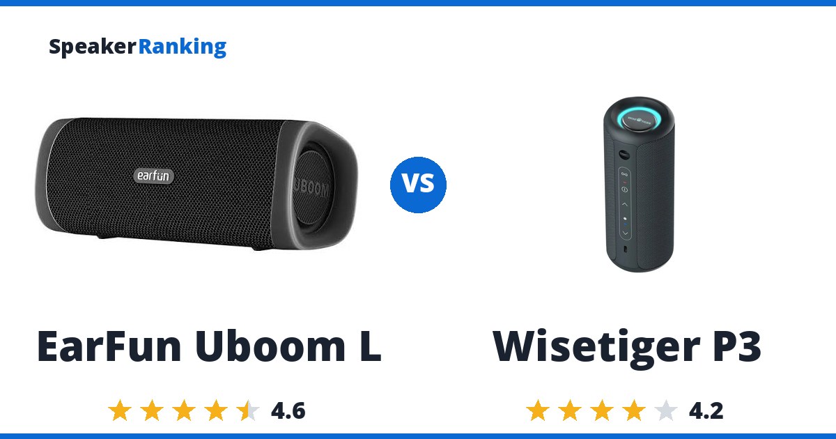 EarFun Uboom L vs Wisetiger P3