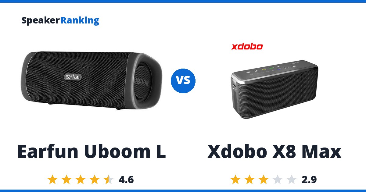 Earfun Uboom L vs Xdobo X8 Max