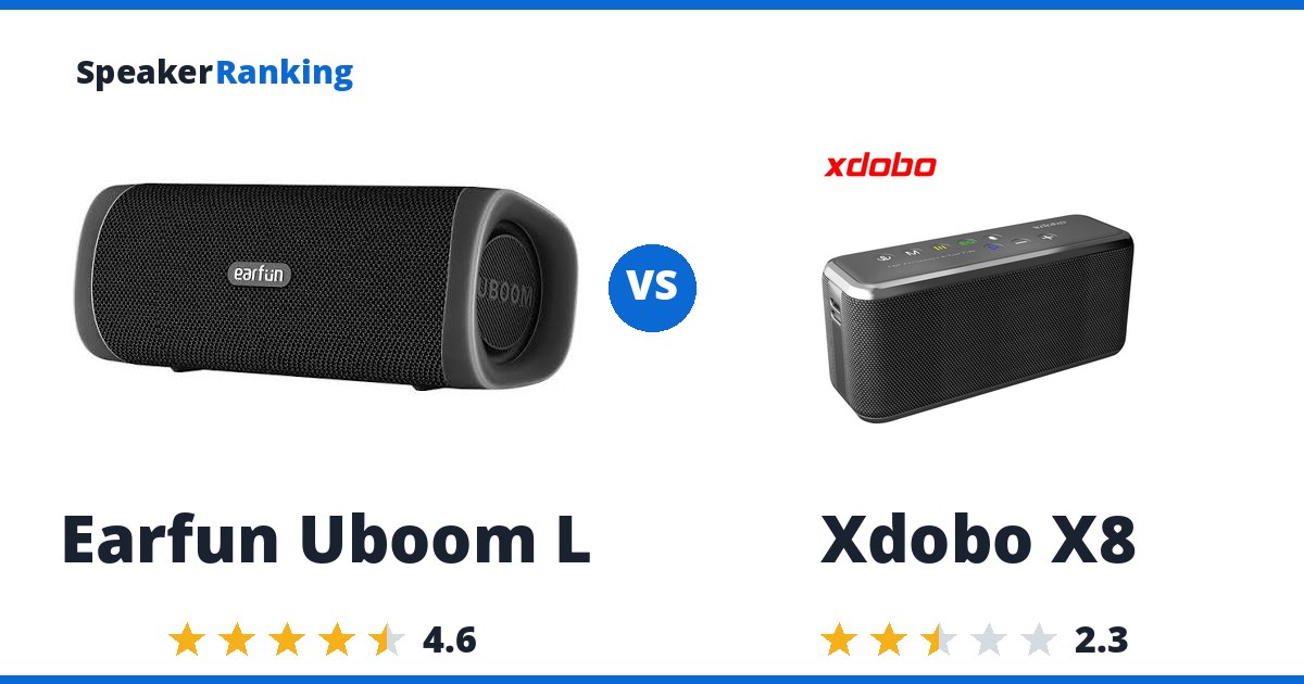 Earfun Uboom L vs Xdobo X8