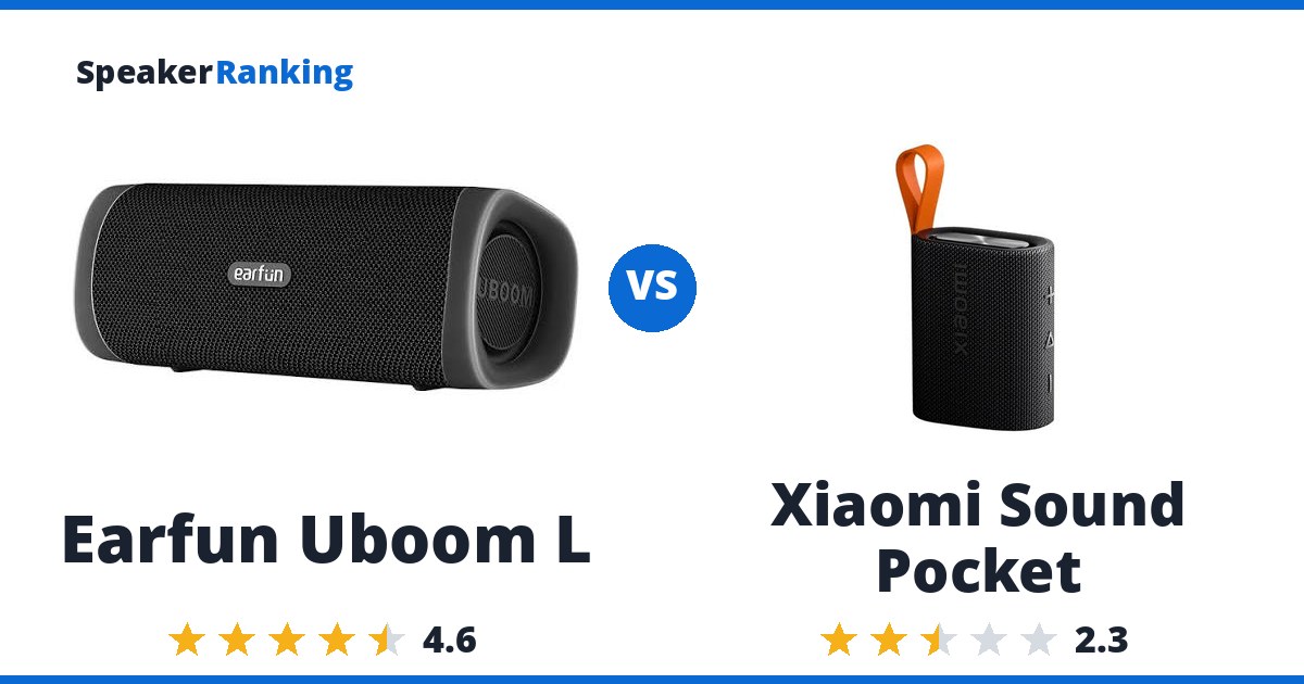 Earfun Uboom L vs Xiaomi Sound Pocket