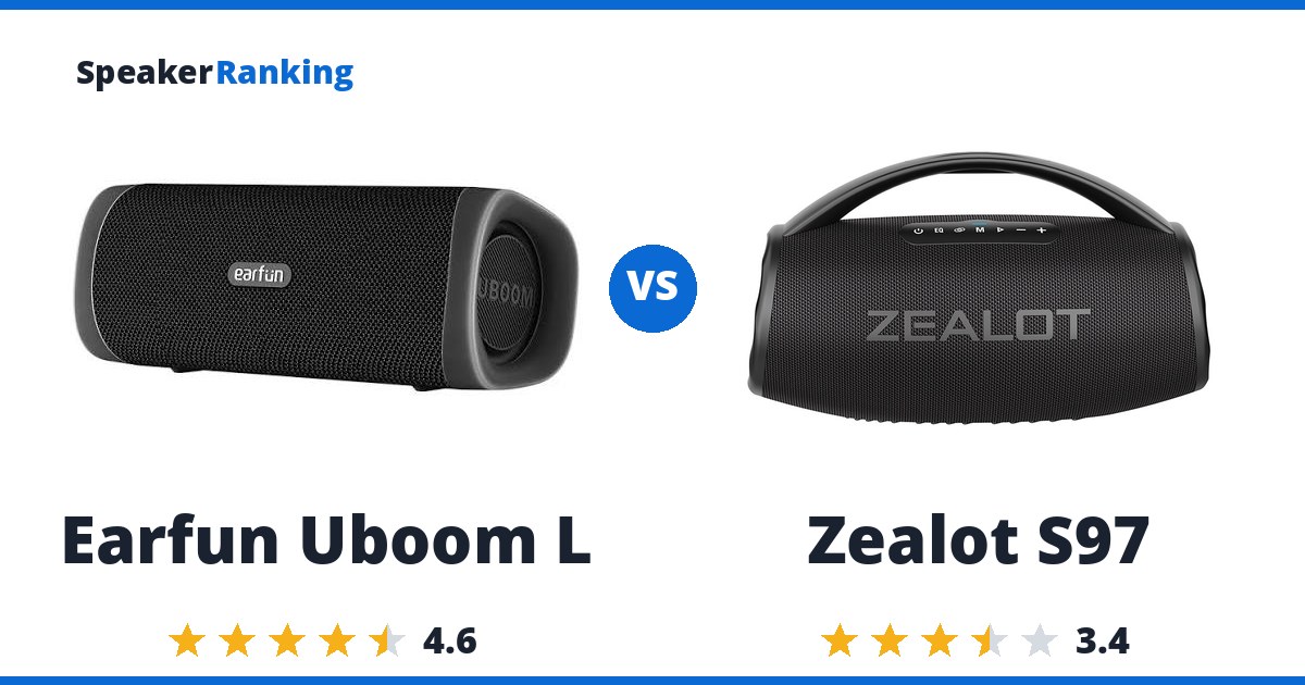 Earfun Uboom L vs Zealot S97